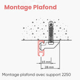 Pack Vorhangstange Schiene 145 cm - NOKOMIS