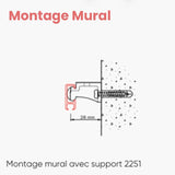 Pack Vorhangstange Schiene 145 cm - NOKOMIS