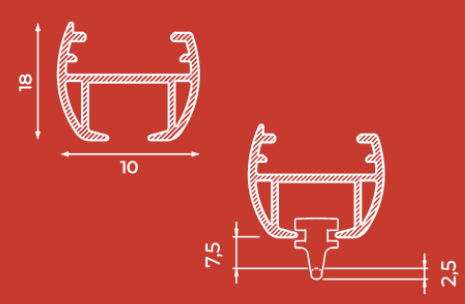 Carril 4400RM a medida