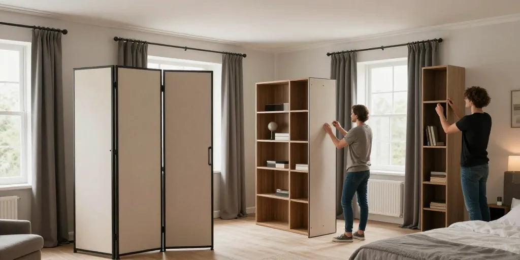 Comment séparer une chambre en deux sans percer ?