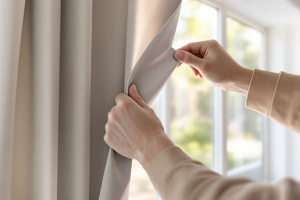 Thermal insulation curtain: installation method for optimum insulation