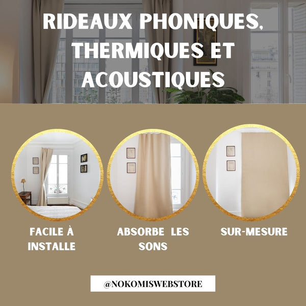 Rideaux Phoniques, Thermiques et Acoustiques_Nokomis