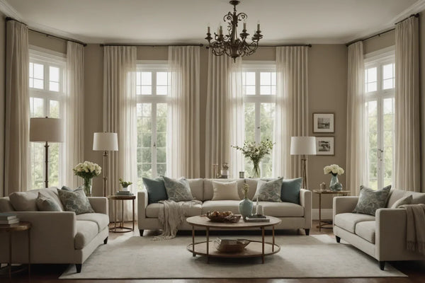 3 curtain ideas for the living room: light sheer or blackout fabric for an elegant look?