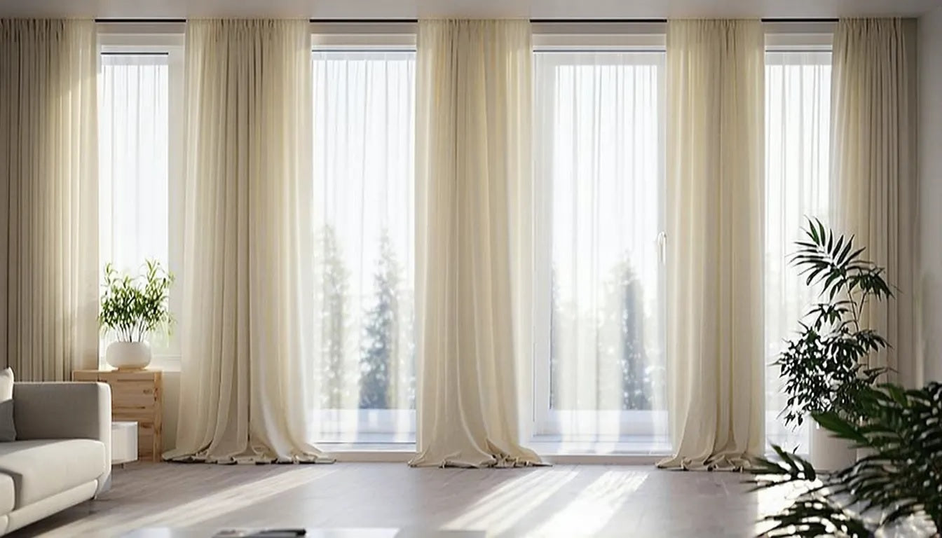 Ideal curtain length to match ceiling height for a harmonious effect