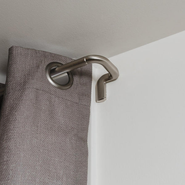 Umbra Twilight Acoustic Curtain Rod - Extendable 66 to 144 cm - Ø 19 mm - Nickel Matte