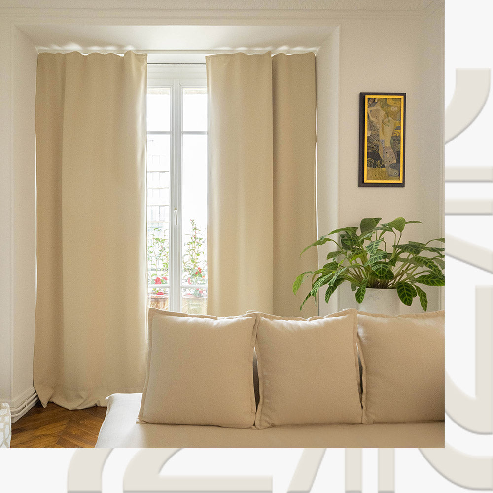 Acoustic curtain, thermal curtain, blackout curtain