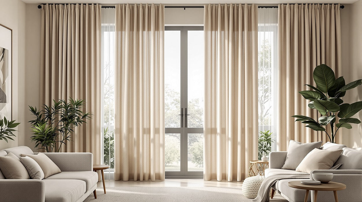 Tendencias en cortinas para salón: colores y materiales estrella para 2025